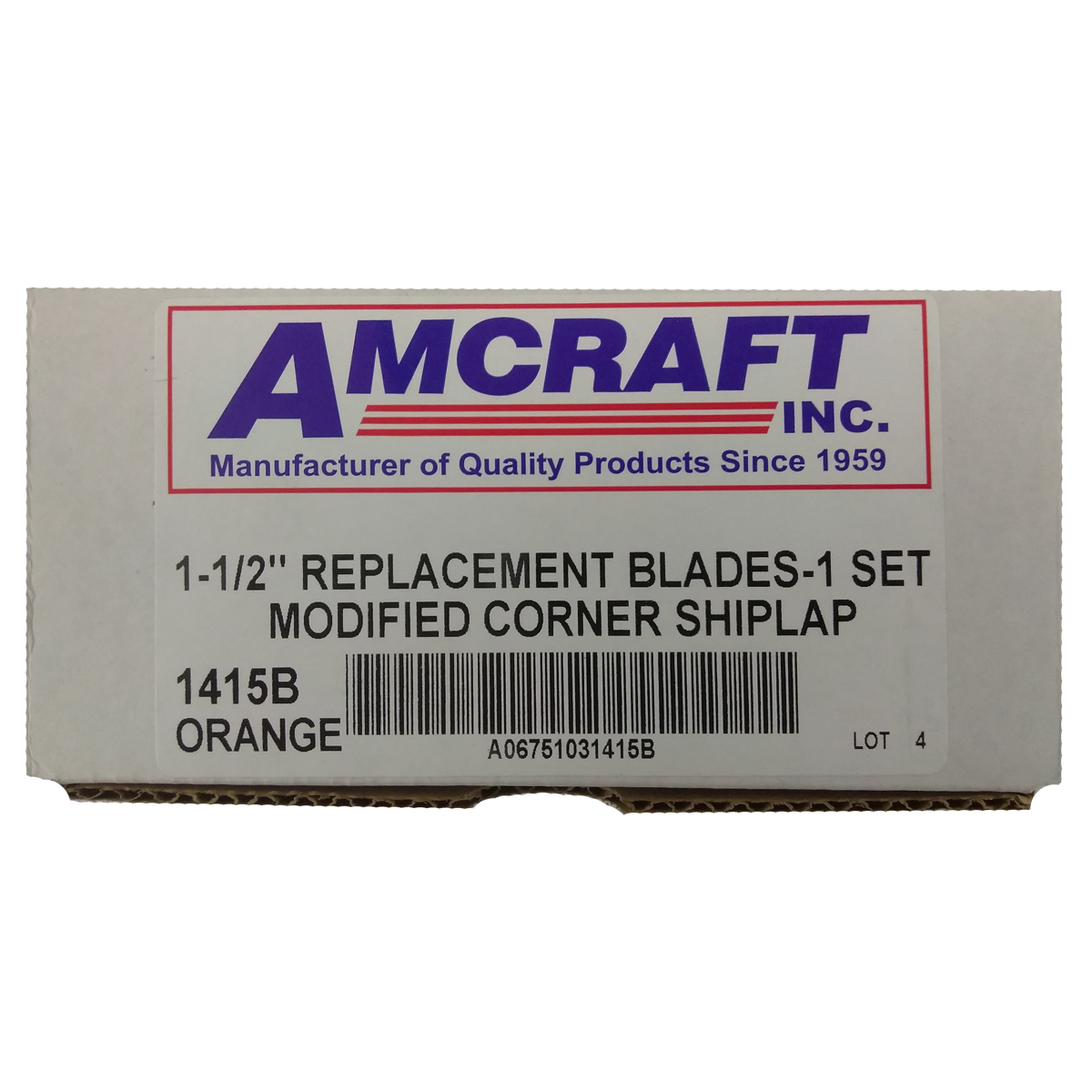 Amcraft Orange Modified Shiplap Replacement Blades